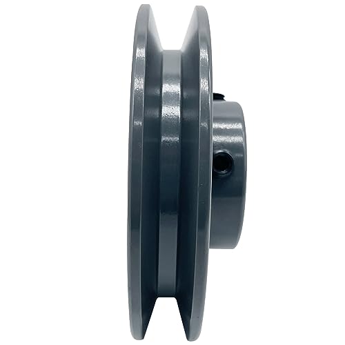 AK41-3/4 v Belt Pulley, 3.95 inch OD, 3/4 Inch Bore, Cast Iron Material, AK Single Groove v Belt Pulleys for "4L" or "A" or "3L" Belts - size: 3.95 inch OD, 3/4 Inch Bore, style: 1 Groove