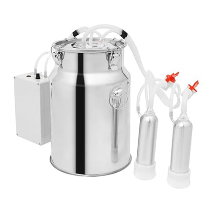 2 in 1 Cow Milking Machine, 10L Goat Milking Machine Portable, Speed Adjust - size: 10 L
