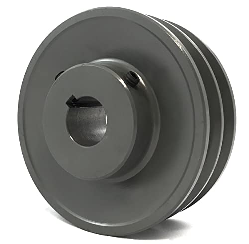 2 Grooves 2AK25 1-1/8" Bore, Sheave Pulley with OD:2.5" - ID:1-1/8" 2AK25118