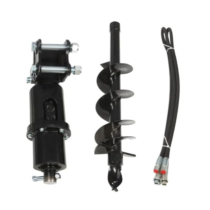 8 Inch Hydraulic Auger Compatible with 1-1.5 Ton Mini Excavator