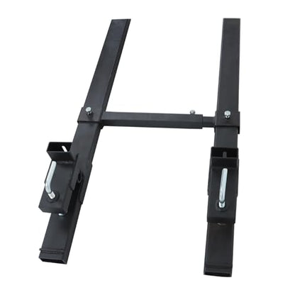 60 4000lbs Clamp on Pallet Forks Quick Attach Bucket Fork with Adjustable Stabilizer Bar Replacement for Tractor Attachments Skid Steer Loader Bucket