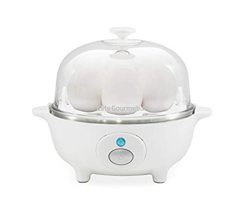 Elite Gourmet EGC-007 Rapid Egg Cooker, 7-Egg Poacher/Omelet Maker, White - color: White