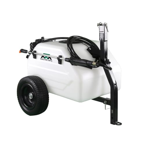 Master Mfg 12 Gallon Broadcast Pull-Behind Sprayer - 1.1GPM, 84" Swath