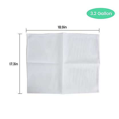 3.2 Gallon Capacity Fruit and Wine Press Filter Bag, 2 Pack - size: 3.2 Gallon