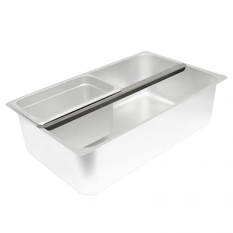 1 Pack 20.6 Inch 523 mm Stainless Steel Adaptor Bar for Food Pan, Divider Bar for Food Service Bain Marie Steam Table Steam Loss Prevention