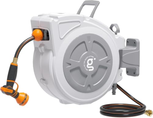 Giraffe Tools Retractable Hose Reel 1/2" x 65 ft Wall Mount Auto Rewind