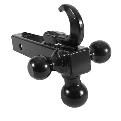 3 Point Trailer Hitch with 2" Receiver and Towing Hook - Heavy Duty Drawbar Adapter for 3 Pt Farm Equipment and Subcompact Trailers, Compatible with Kubota, Yanmar, Kioti, and Cat Tractors