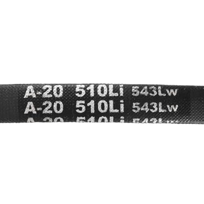 uxcell 5Pcs A20 Classic Wrapped Rubber V-Belt, 22" Outside Circumference x 0.51" Width x 0.32" Height, A-Section Rubber Drive Belt - size: A20
