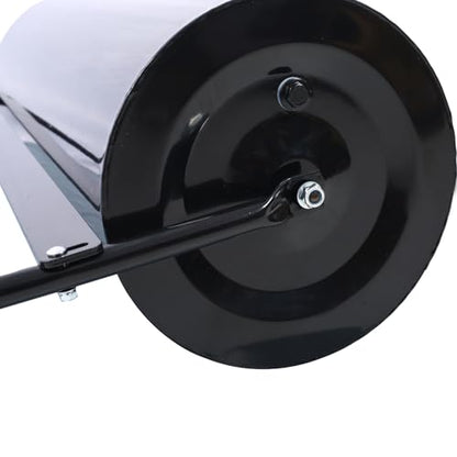 Geelife Iron Garden Lawn Roller with 26-Gallon Capacity, 40" Width, ATV Tow-Behind, Black