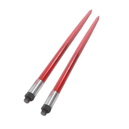 waltyotur 49" Hay Bale Spear 4500lb Quick Attach for Skid Steer Tractor