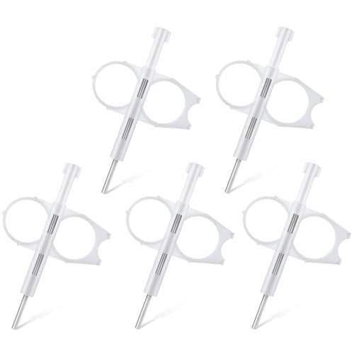 5 Pack Sprinkler Adjustment Tool Compatible with Hunter Rain Bird(White) | Rotor Key, Pull-Up Tool and Screwdriver, Arc and Radius Adjustment, Lawn Irrigation Maintenance - color: White