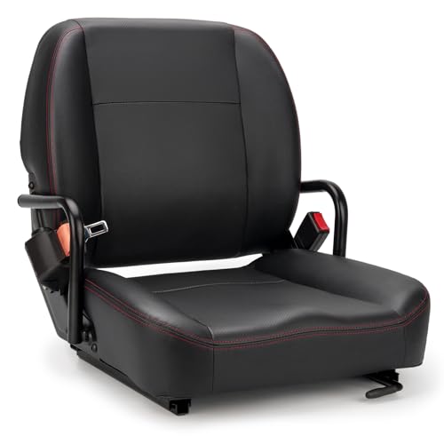 SEATIN Universal Forklift Seat, Tractor Seat with Micro Switch, Safety Belt