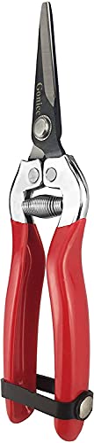 gonicc Micro-Tip Pruning Snips(GPPS-1008), Stainless Steel Garden Shears - color: Red Micro-tip Pruning Snip