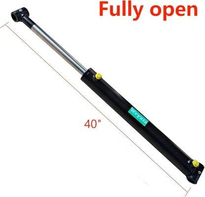 Double Acting Universal Hydraulic Cylinder, 2900-3600 PSI Hydraulic Cylinders Chrome Plated Piston Rod (Stroke 16"; Pin 1.0")