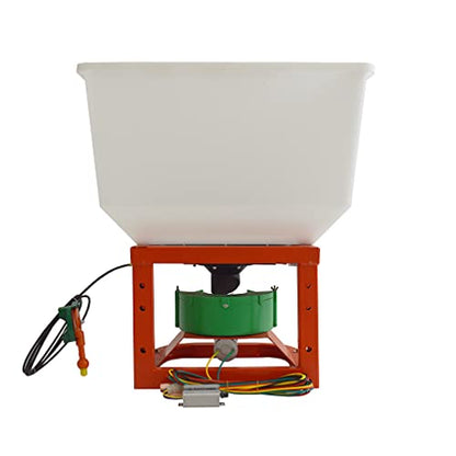 ATV/UTV Seed Fertilizer Spreader Broadcast Spreader 265lbs Garden Farmer Tractor Spreader 12V Variable Easy Fix Fertilizer Hopper Dry Material Spreader