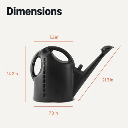 Amazon Basics, Watering Can, Black, 2.64 Gallon Capacity - style: Watering Can