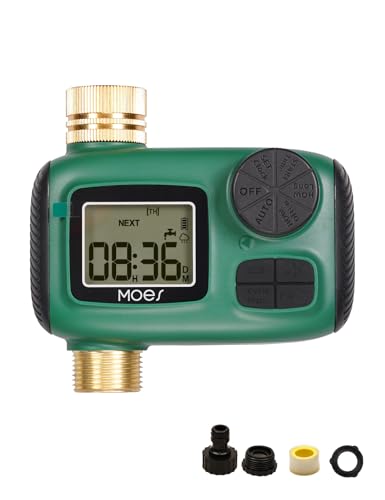 MOES Sprinkler Timer for Garden Hose,Brass Inlet Water Timer - size: 1 Outlet