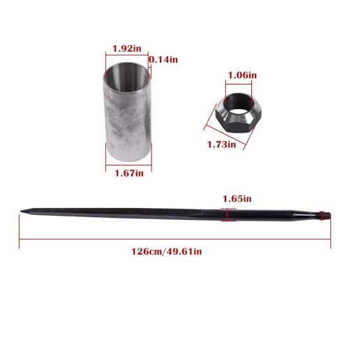 waltyotur 49" 4500lb Hay Spear Quick Attach for Bobcat Skid Steer