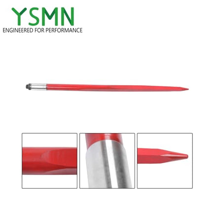 2 Pack Hay Spear 43" Bale Spear 3000 lbs Capacity Replacement for Tractors, Loaders, Cranes, Telehandlers