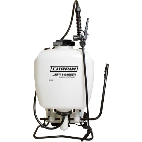 CHAPIN 60100 4 Gallon Backpack Sprayer for Lawn and Garden, Translucent