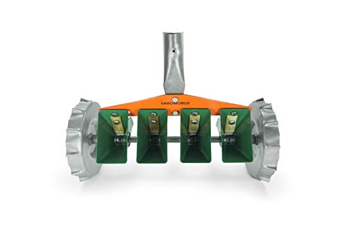Varomorus Metal Precision Manual Seeder for Vegetables Greens Onion Radish Beets (4-Row) - size: 4-Row