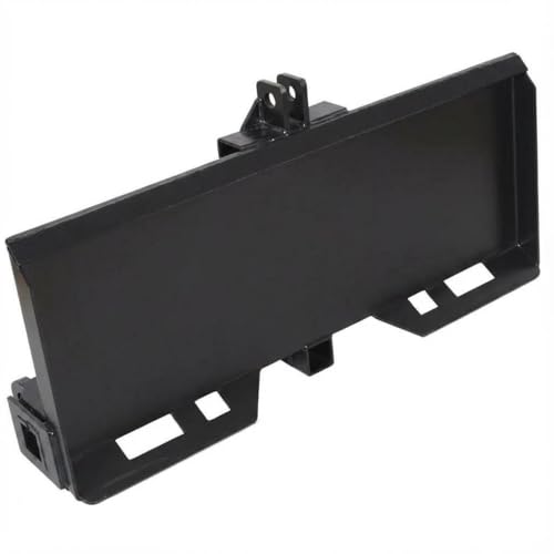 3 Point Attachment Adapter, Skid Steer Plate 2 in Trailer Hitch Receiver, Adjustable Width Lift Arms from 8 in to 43 in for Front Loader Case