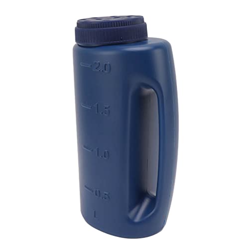 Handheld Fertilizer Spreader Hand Held Grass Seed Spreader Crop Spreading Salt Sowing Pot (Blue) - color: Blue