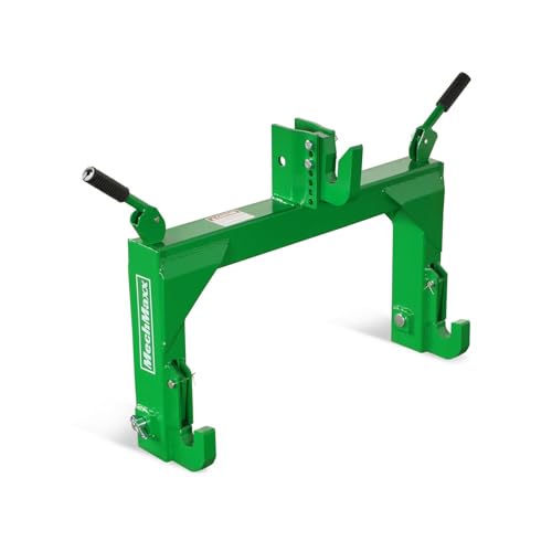MechMaxx 3 Point Quick Hitch Cat 1 for Tractors, Green, QH1G