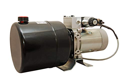 Hydraulic Power Unit 12VDC for Dump Trailers. Steel Heavy Duty Reservoir. Single and Double Acting w Remote (4 Quarts, Double Acting) - color: Double Acting, size: 4 Quarts