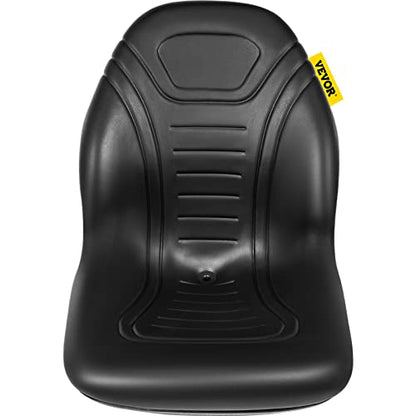 VEVOR Universal Lawn Tractor Seat Replacement, Compact High Back Mower Seat - style: 1Pc Black