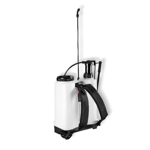 4‑Gallon Backpack Sprayer with 4 Nozzles – Manual Pump, 12 PSI, 66" Hose