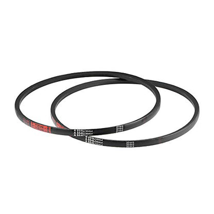 uxcell A864 V-Belts 864mm Inner Girth 13mm Top Width 8mm Thickness A-Section Rubber Drive Transmission Belt 2pcs - size: 34"