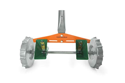 VAROMORUS Metal Precision Manual Seeder for Vegetables Greens Onion Radish Beets (2-Row) - size: 2-Row