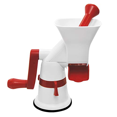 Weston Fruit & Tomato Press, 3 Cup Capacity, Red and White (67-1101-W)