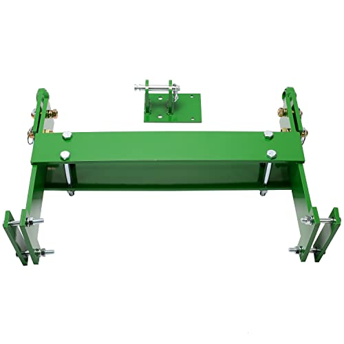 ALMULOO 3 Point Hitch Conversion Compatible with John Deere M and MT, Green, Steel, Powder Coated