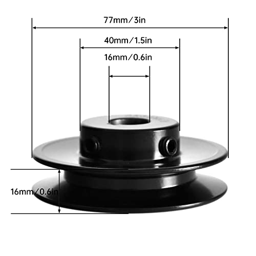 AK30-5/8 Single Groove Web Sheaves, 3" OD 5/8 Inch Bore V-Belt Sheave, A Belt Section, for V-Belt