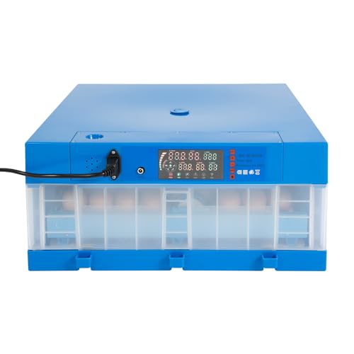 Automatic Egg Incubator,Digital Poultry Hatcher Machine,360° Automatic Egg Turning & Temperature Control,General Purpose Incubator for Hatching Chicken Duck Quail Eggs (48 Egg) - size: 48 Egg