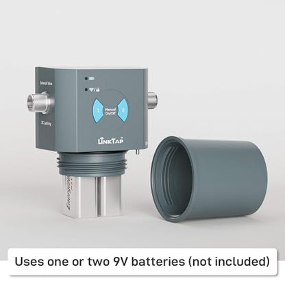 LinkTap T1 2-Outlet Smart Water Timer & Gateway, 2 Built-in Flow Meters - size: T1 timer+gateway