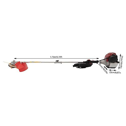 2 in 1 4-Cycle 1HP 36CC Weed Eater Gas Powered Grass Edger String Trimmer - size: 4-Stroke Engine, 36CC