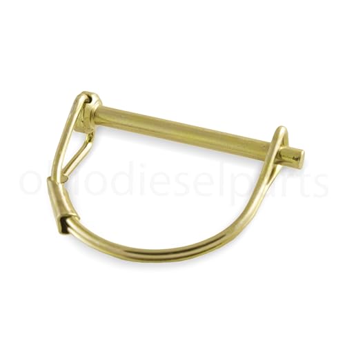 Round Shaft Locking Pin for PTO Trailer Hitch Safety Retainer Coupling 3/16" Diameter x 2" Length (Pack of 10)