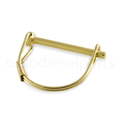Round Shaft Locking Pin for PTO Trailer Hitch Safety Retainer Coupling 3/16" Diameter x 2" Length (Pack of 10)