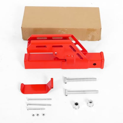 Clamp on Tractor Bucket Trailer Hitch Attachment Red 1PC - color: red