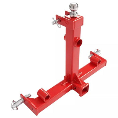 3 Point Hay Bale Spear Trailer Hitch Receiver for Cat 1 Tractor W/Gooseneck Ball