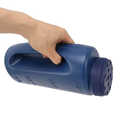 Handheld Fertilizer Spreader Hand Held Grass Seed Spreader Crop Spreading Salt Sowing Pot (Blue) - color: Blue