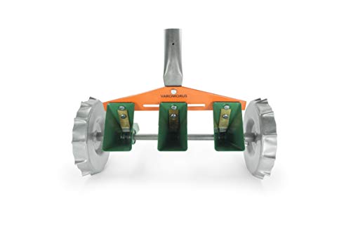 Varomorus Metal Precision Manual Seeder for Vegetables Greens Onion Radish Beets (3-Row) - size: 3-Row