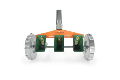 Varomorus Metal Precision Manual Seeder for Vegetables Greens Onion Radish Beets (3-Row) - size: 3-Row