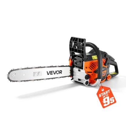 VEVOR Gas Powered Chainsaw 16 Inch 40CC 1.75HP 2 Stroke Engine Gas Chainsaw - size: 40CC-16inch