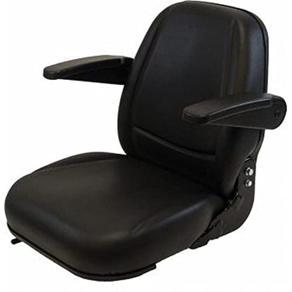 116-2943 Black Seat Fits Bobcat, New Holland, JLG, Caterpillar, Case