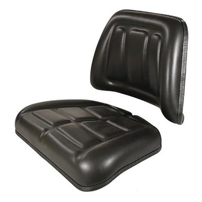 All States Seat Cushion Set - Vinyl Black fits Massey Ferguson 20E 20F 40E 30E 50E 253 240 290 294 298 360 362 393 394 375 390 398 399 20E 40E 290 294 20F 30E 50E 390 1907116M1 3102795M1 3102796M1