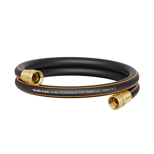 Giraffe Tools Leader Hose 6ft x 5/8", Short Water Hose - size: 6FT Female Female